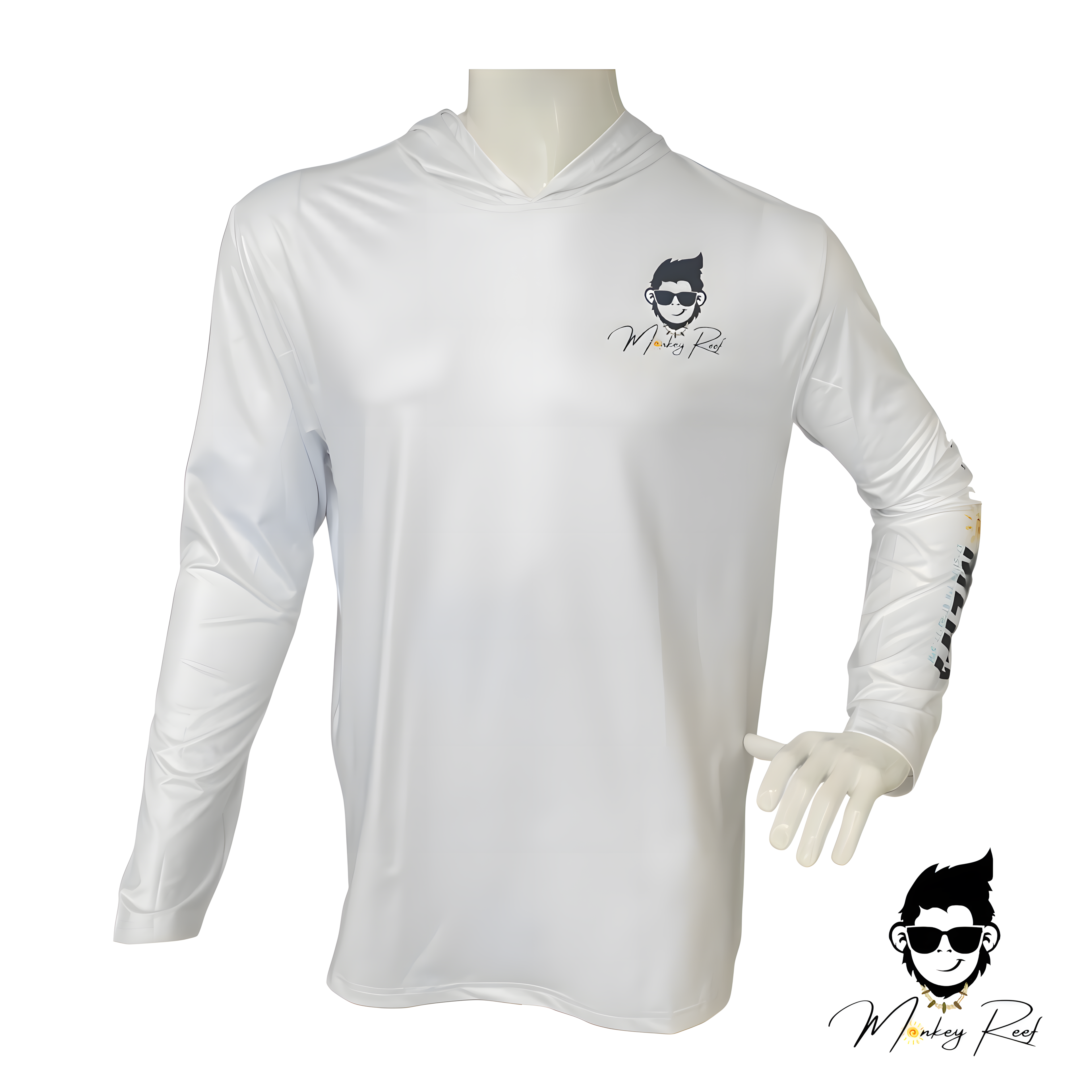 Long sleeve hoodie (White)