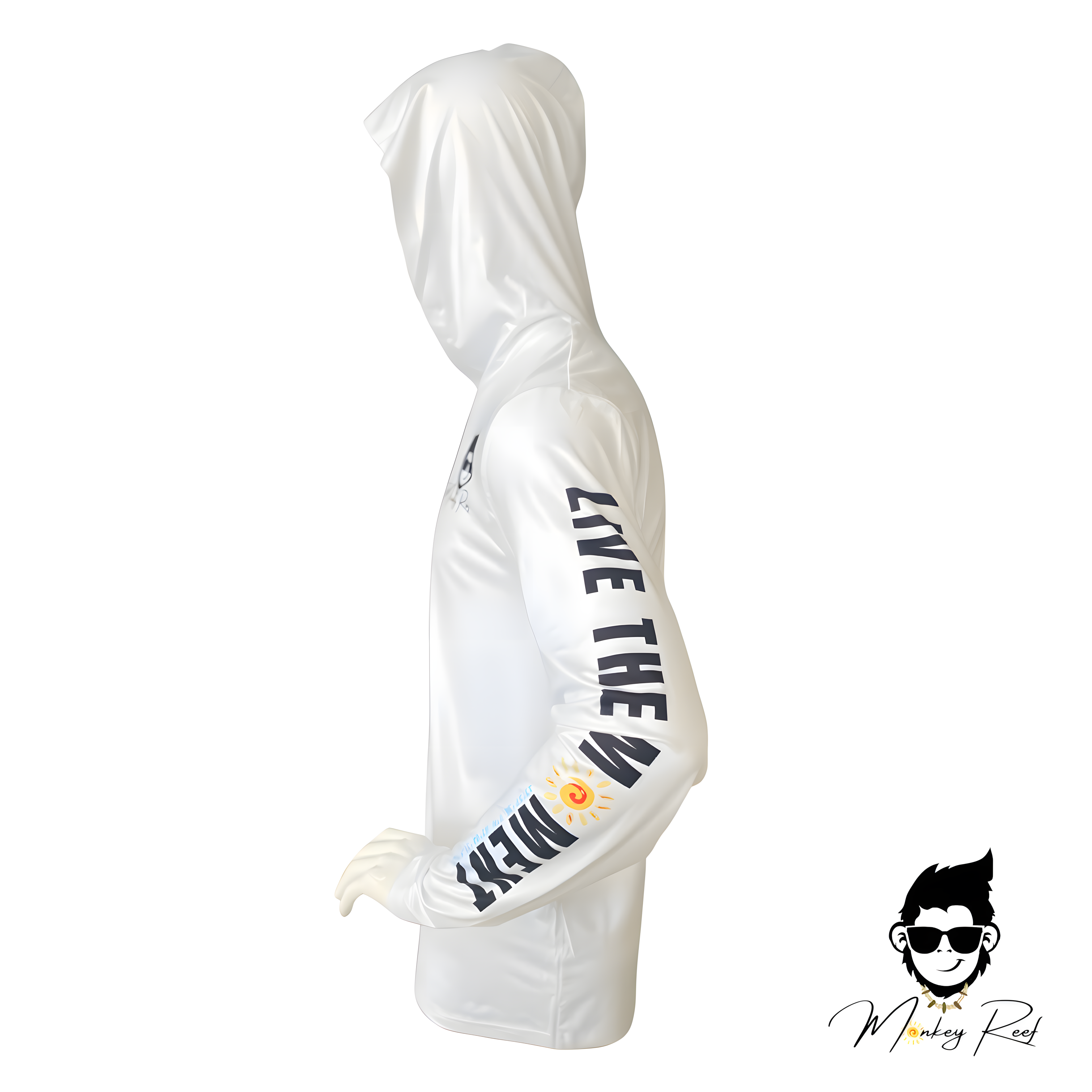Long sleeve hoodie (White)