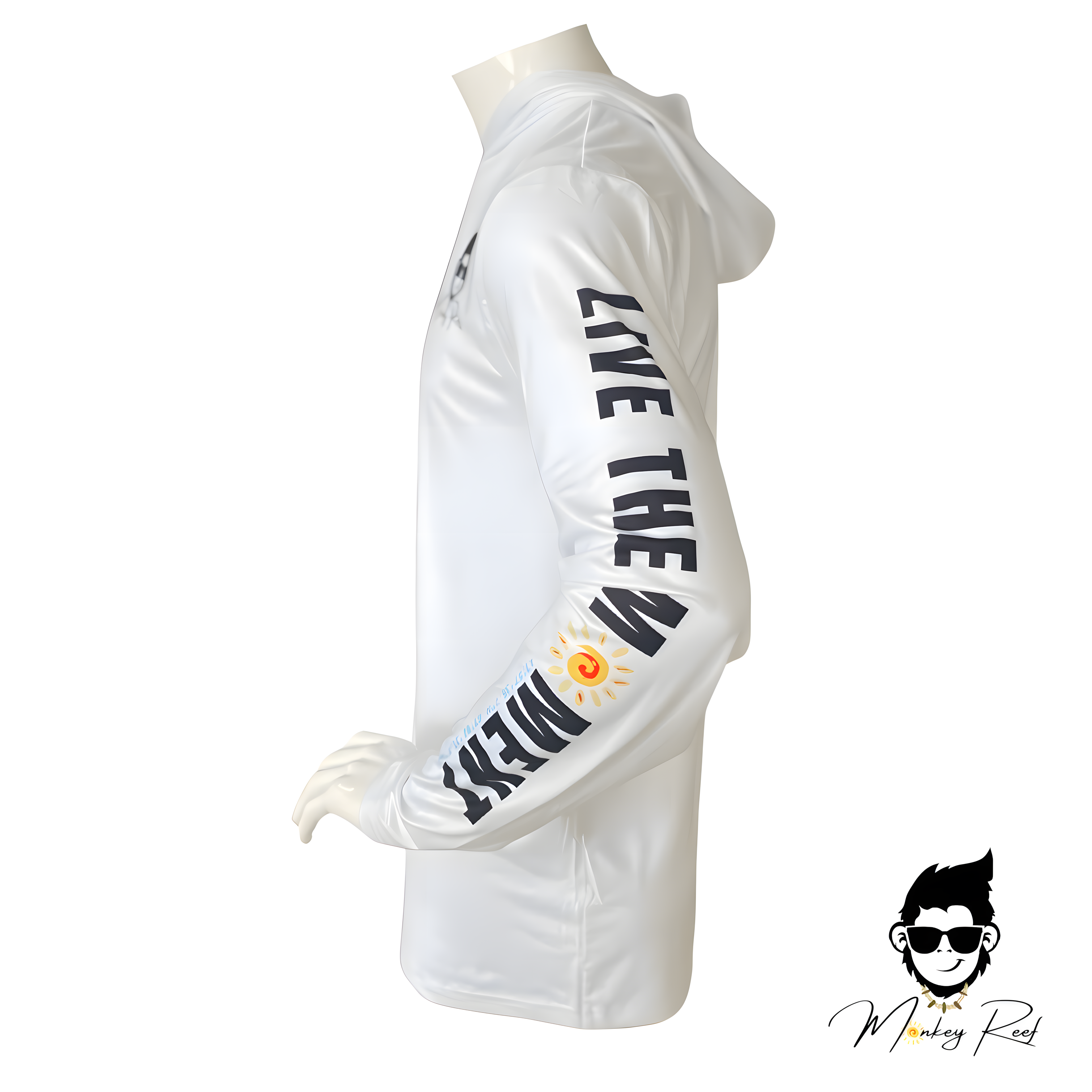 Long sleeve hoodie (White)