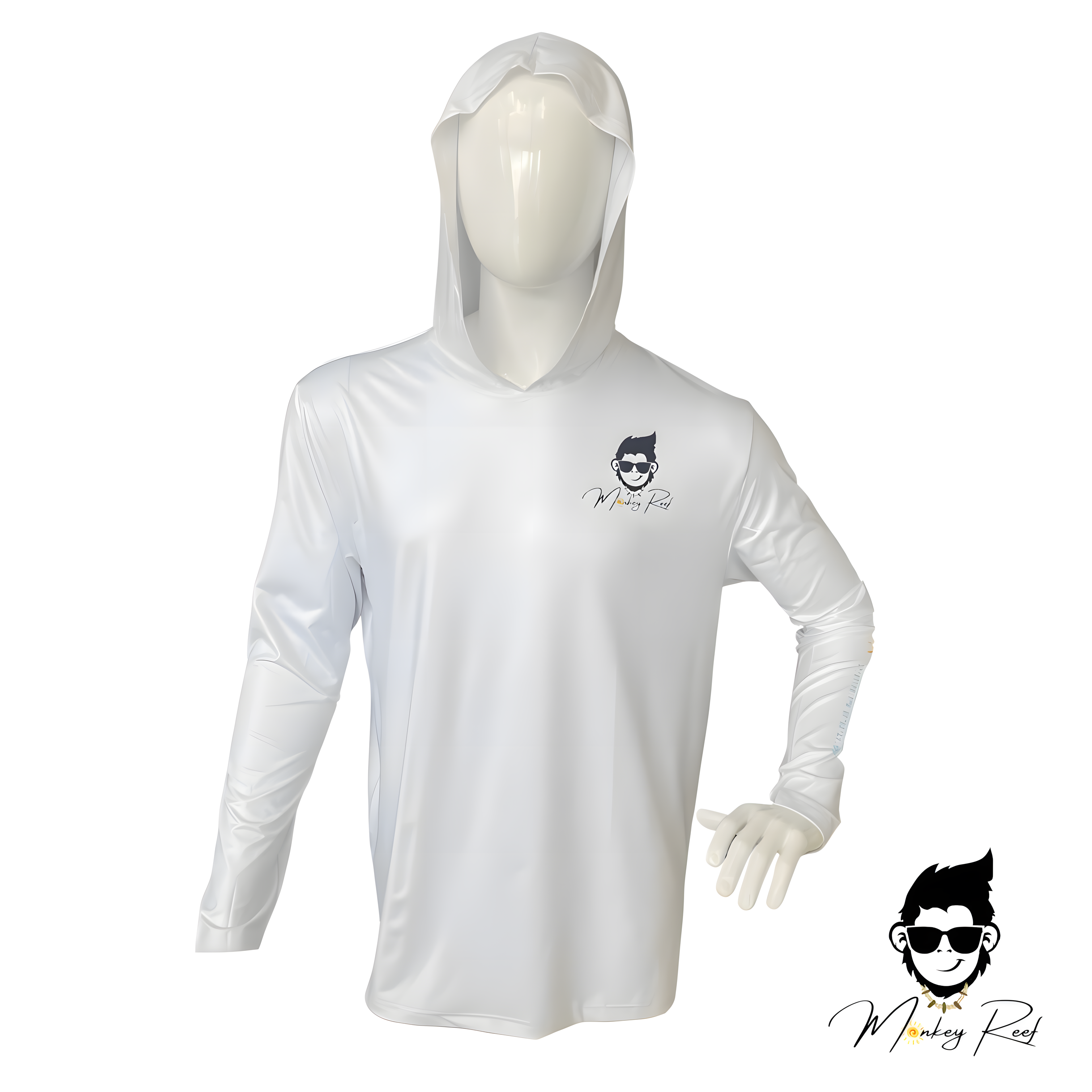 Long sleeve hoodie (White)