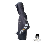 Long sleeve hoodie (Black) - Parguera edition